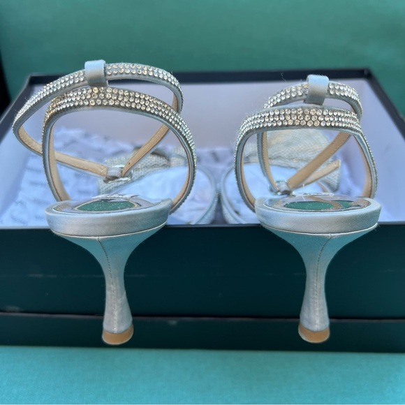 NIB - Badgley Mischka Remi Open Toe Kitten Heel - Size 8.5 - Picture 9 of 14